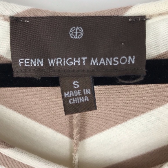 Fenn Wright Manson Stripped Top with Button Shoulder Super Soft Size Sma… - Picture 5 of 8